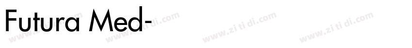 Futura Med字体转换